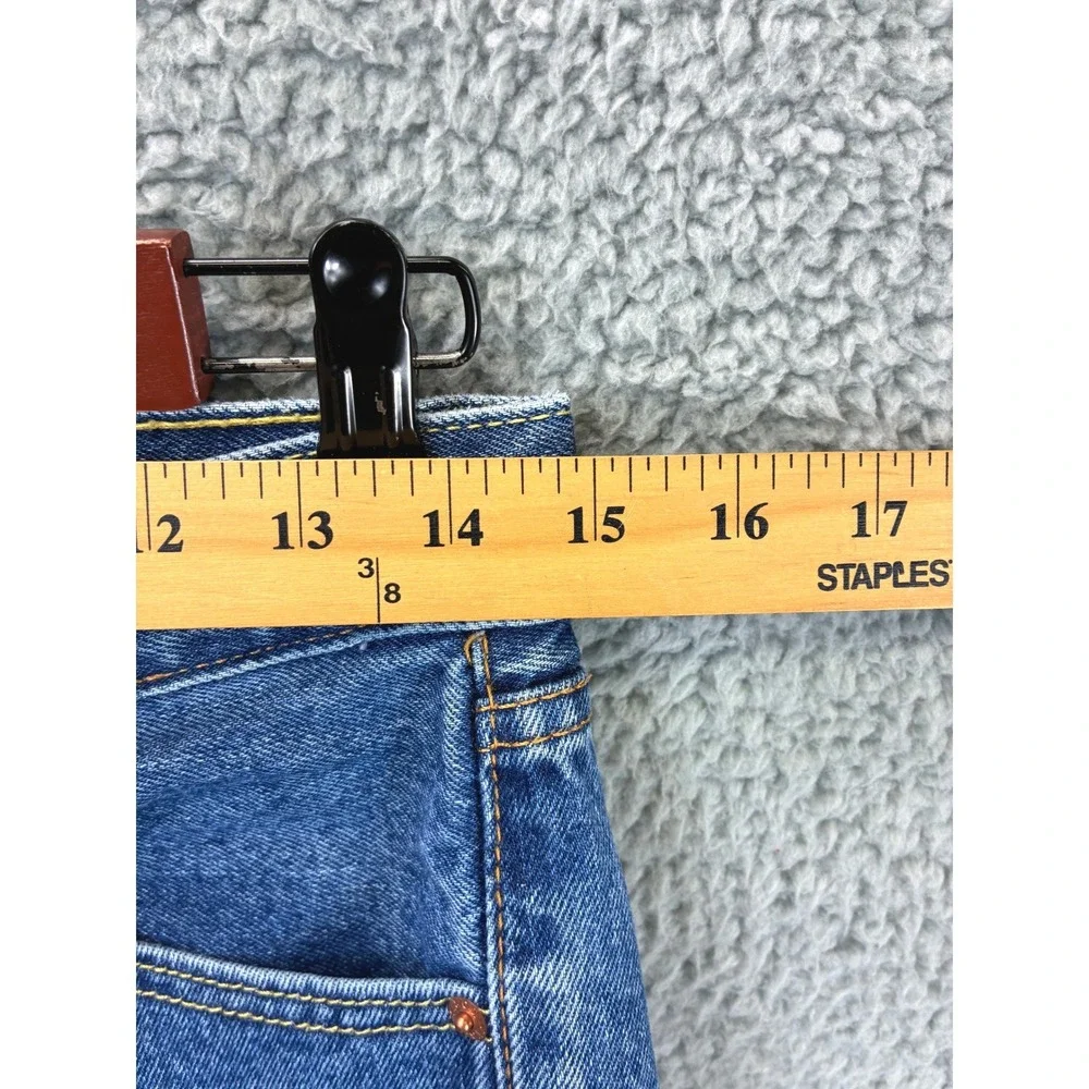 Levis 505 Regular Fit Straight Leg Denim Jeans Mens 29x30 Blue Classic Western